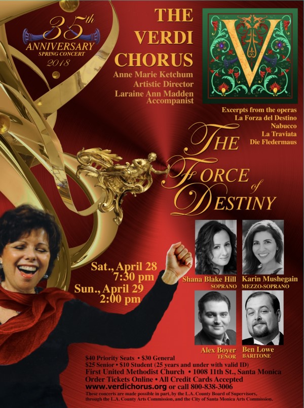 Spring 2018 Concert - The Force of Destiny